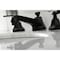 Kingston Brass KS4460KL Widespread Bathroom Faucet with Brass Pop-Up, Matte Black KS4460KL - alternate 2